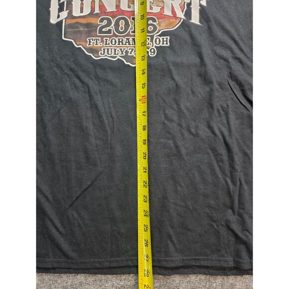 Country Concert 2016 T Shirt Ft Loramie Ohio Black Graphic Tee Size Large - Picture 5 of 6